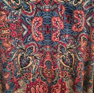 Large Lularoe hi low print Carly dress